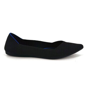 Rothys Pointed Toe Ballet Flats Shoes Size 9 Black Comfort Washable Classic